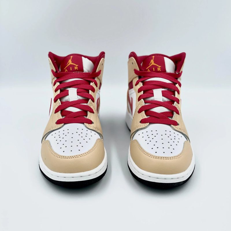 Jordan 1 Mid Beige Red GS SA Sneakers 138639641