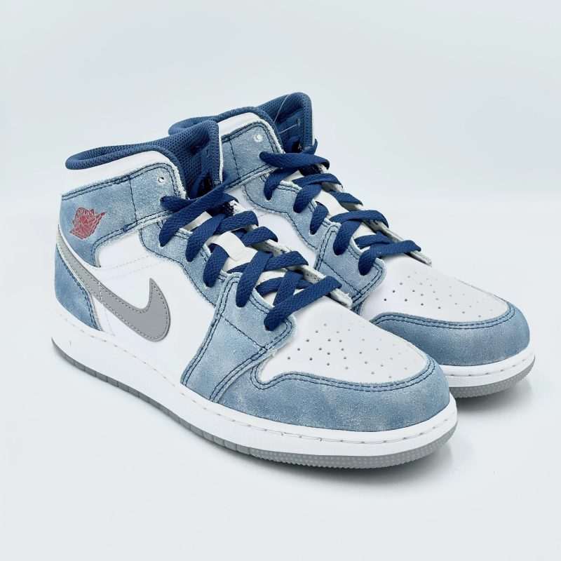 Jordan 1 Mid French Blue Fire Red SA Sneakers 138588511