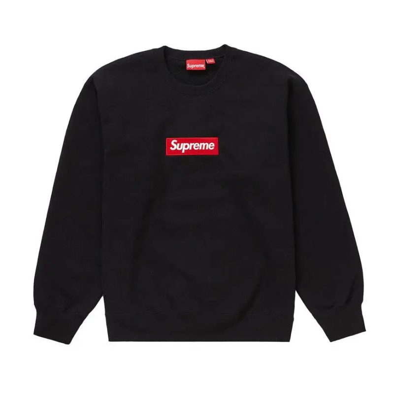 Supreme Box Logo Crewneck Black SA Sneakers 74784617