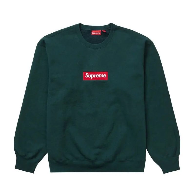 Supreme Box Logo Crewneck Dark Pine SA Sneakers 74784712